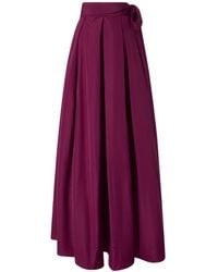Pinko - High Waist Midi Taffeta Skirt - Lyst