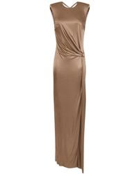 Elisabetta Franchi - Open Back Sleeveless Carpet Dress - Lyst