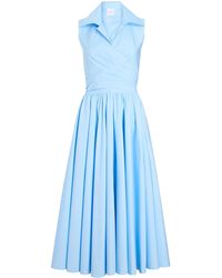 Patou - Draped Midi Dress - Lyst