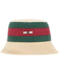 Gucci - Stripe Detailed Bucket Hat - Lyst