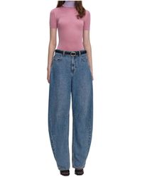 Self-Portrait - Short Sleeve Knit Top - Lyst