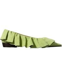 JW Anderson - Jw Anderson Ruffle Pointed Ballet Flats - Lyst