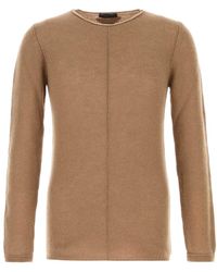 Prada - Long-Sleeve Crewneck Knit Sweater - Lyst