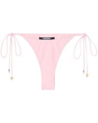 Jacquemus - Triangle Side-Tie Bikini Bottoms - Lyst