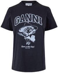 Ganni - Graphic T-Shirt - Lyst