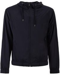 Herno - Zip-Up Hooded Bomber Jacket - Lyst