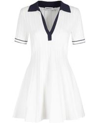 Jonathan Simkhai - Ribbed-Knit Polo Mini Dress - Lyst