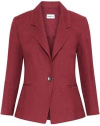 Marella - Slim-Fit Linen Blazer - Lyst