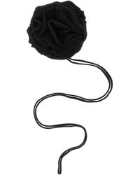 Nude - Knitted Brooch With Lace - Lyst