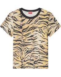KENZO - All-Over Animal Print T-Shirt - Lyst