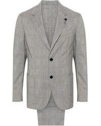 Lardini - Prince-Of-Wales-Check Wool Suit - Lyst