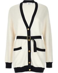 Bally - Long-Sleeved V-Neck Knitted Cardigan - Lyst