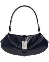 Ganni - Logo-Buckle Tote Bag - Lyst