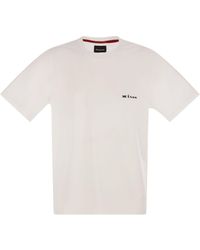Kiton - Cotton T-Shirt With Logo - Lyst