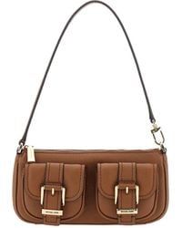 MICHAEL Michael Kors - Zoe Small Pebbled Pochette Bag - Lyst