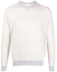 Eleventy - Round-Neck Wool Jumper - Lyst