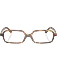 Miu Miu - Eyewear Miu Regard Pillow Frame Glasses - Lyst