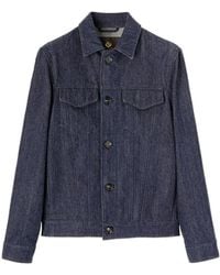 Loro Piana - Long-Sleeved Denim Jacket - Lyst
