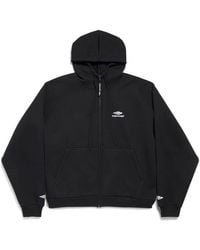 Balenciaga - Zip Up Hoodie - Lyst