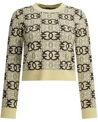 Pinko - Monogram-Pattern Sweater - Lyst