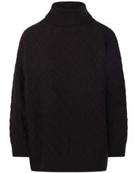 Max Mara - Bambola Cable-Knit Turtleneck Jumper - Lyst