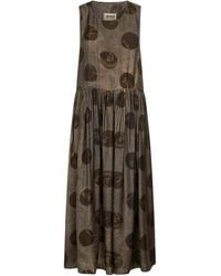 Uma Wang - Sleeveless Round-Neck Dress - Lyst