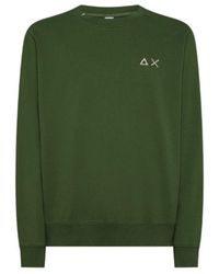 Sun 68 - Logo-Embroidered Crewneck Sweatshirt - Lyst