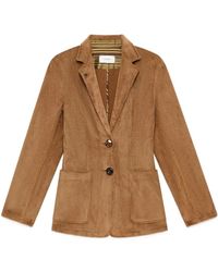 Maliparmi - Corduroy-Velvet Patch-Pocket Blazer - Lyst