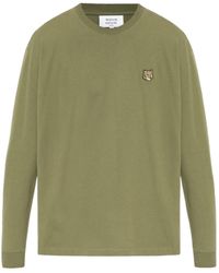 Maison Kitsuné - Fox Head-Appliqué Sweatshirt - Lyst