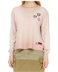 DIESEL - T-Shirt With Patches And Microwaffle Inserts - Lyst