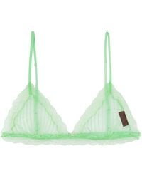Gucci - Lace Detailed Triangle Bralette - Lyst