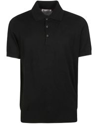 Brunello Cucinelli - Short-Sleeved Buttoned Polo Shirt - Lyst