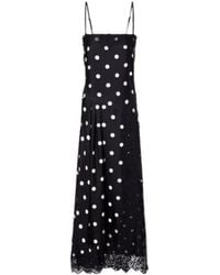 Sportmax - Capo Polka-Dot Silk Slip Dress - Lyst