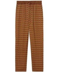 Drole de Monsieur - Drôle De Monsieur Paisley Printed Straight-Leg Trousers - Lyst
