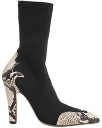Paris Texas - Belle Snakeskin-Effect Ankle Boots - Lyst