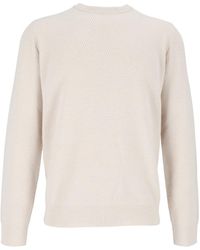 Peserico - Crew-Neck Long-Sleeve Knit Top - Lyst