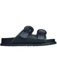 Marine Serre - Double Buckle Slippers - Lyst