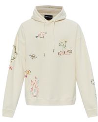 DSquared² - Logo Detailed Drawstring Sweatshirt - Lyst