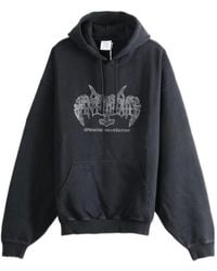 Vetements - Antihate Graphic-Print Drawstring Hoodie - Lyst