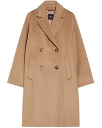 Weekend by Maxmara - Zum Double-Breasted Long-Sleeved Coat - Lyst