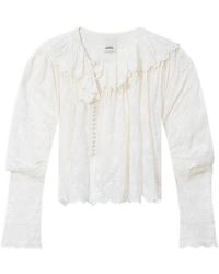 Isabel Marant - Zelly Frilly Floral Top - Lyst