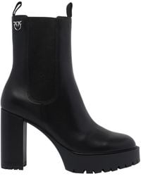 Pinko - Clara Platform Heel Boots - Lyst
