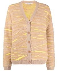 Stella McCartney - Patterned V-Neck Cardigan - Lyst