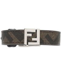 Fendi - Ff Logo Pattern Bracelet - Lyst