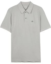 C.P. Company - Logo-Embroidered Polo Shirt - Lyst