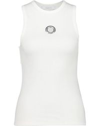 Rabanne - Rabanne Embellished Ribbed Tank Top - Lyst