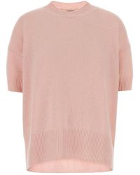Jil Sander - Short-Sleeved Knitted Top - Lyst
