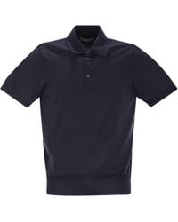 Brunello Cucinelli - Short Sleeved Buttoned Polo Shirt - Lyst