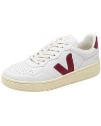 Veja - V-90 Lace-Up Sneakers - Lyst