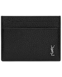 Saint Laurent - Tiny Cassandre Card Case - Lyst